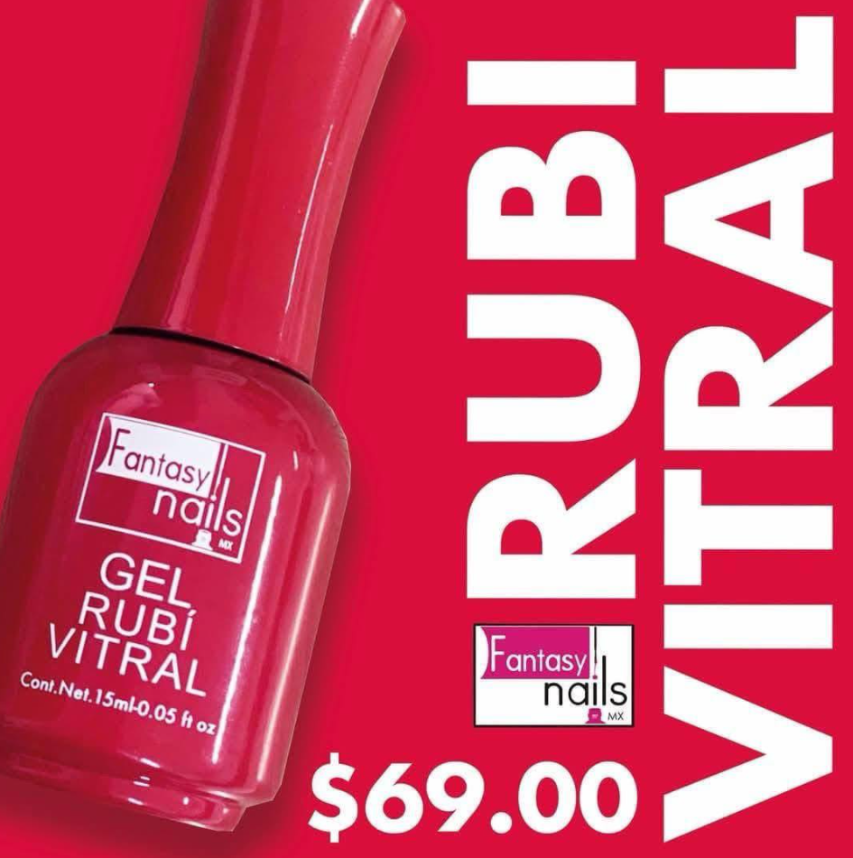 GEL RUBI VITRAL FANTASY NAILS